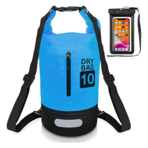 Bolsa Impermeable 10l Azul Con Correa Ajustable Azul