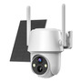 Cámara De Seguridad Exterior Solar 4g Lte 4mp Visión Blanco