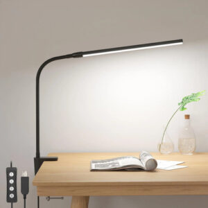 Lámpara De Escritorio Led Con Pinza 5w 460lm 3 Modos