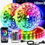 Tira Led Rgb 20m Bluetooth Control App Y Remoto Ir